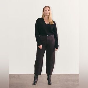 Everlane Black Utility Barrel Pant